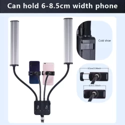       Козметична LED лампа с двойно рамо OEM