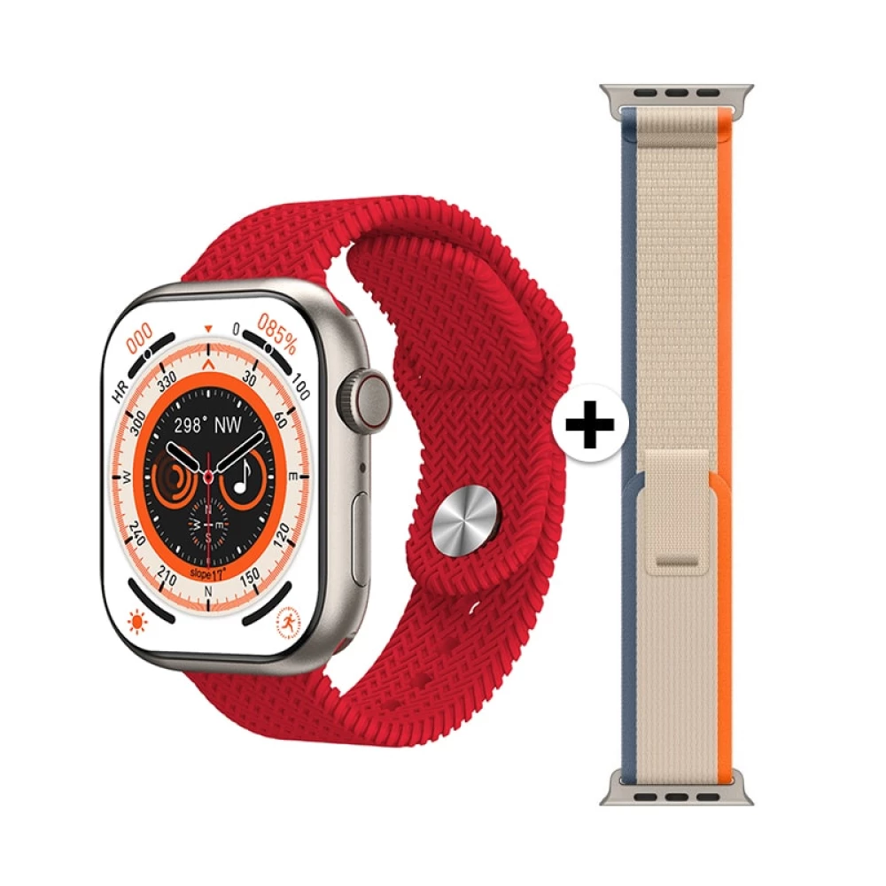  Смарт часовник AMOLED - OEM HK9 Pro MAX Plus Box: SET 2 каишки, 45мм