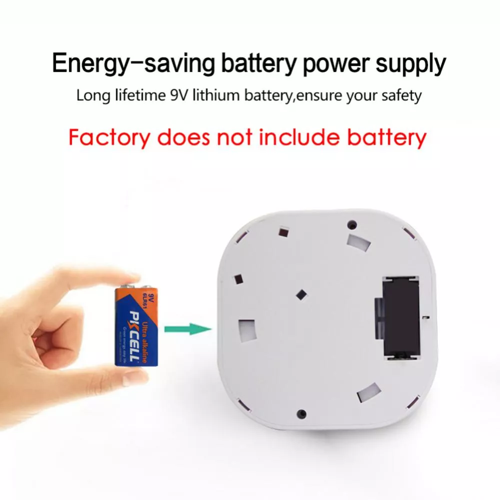 Смарт сензор за дим 9V, OEM - SMART Tuya Wifi