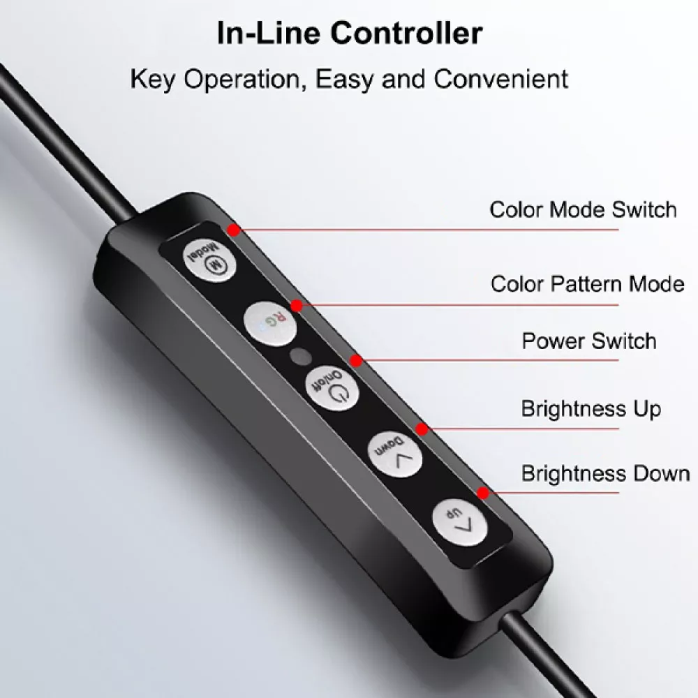 Ринг лампа LED 26см RGB (цветна) + Tripod стойка 200см