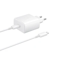 Зарядно устройство 220V Samsung - EP-TA845EWE + EP-DW767JWE 45W, USB-C, (bulk опаковка) 