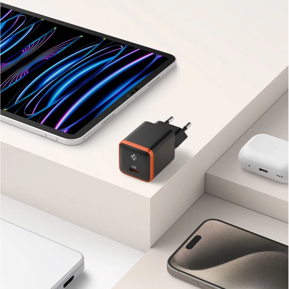 Зарядно устройство 220V SPIGEN 30W, USB-C, Arcstation Essential EE301EU