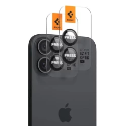 Лещи за камера SPIGEN за Apple iPhone 16 - черни - Glass tR.Ez Fit