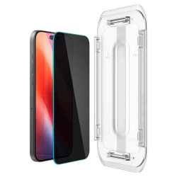 Комплект 2 бр. стъклен протектор SPIGEN PRIVACY за Apple iPhone 16 Pro, Easy Fit