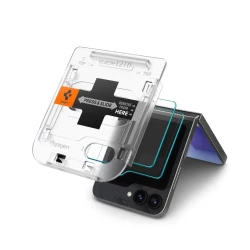 Комплект стъклен протектор 2 бр. SPIGEN за Samsung Galaxy Z Flip 6, Easy Fit