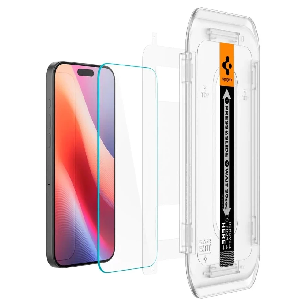  Стъклен протектор SPIGEN за Apple iPhone 16 Pro Max, Easy Fit