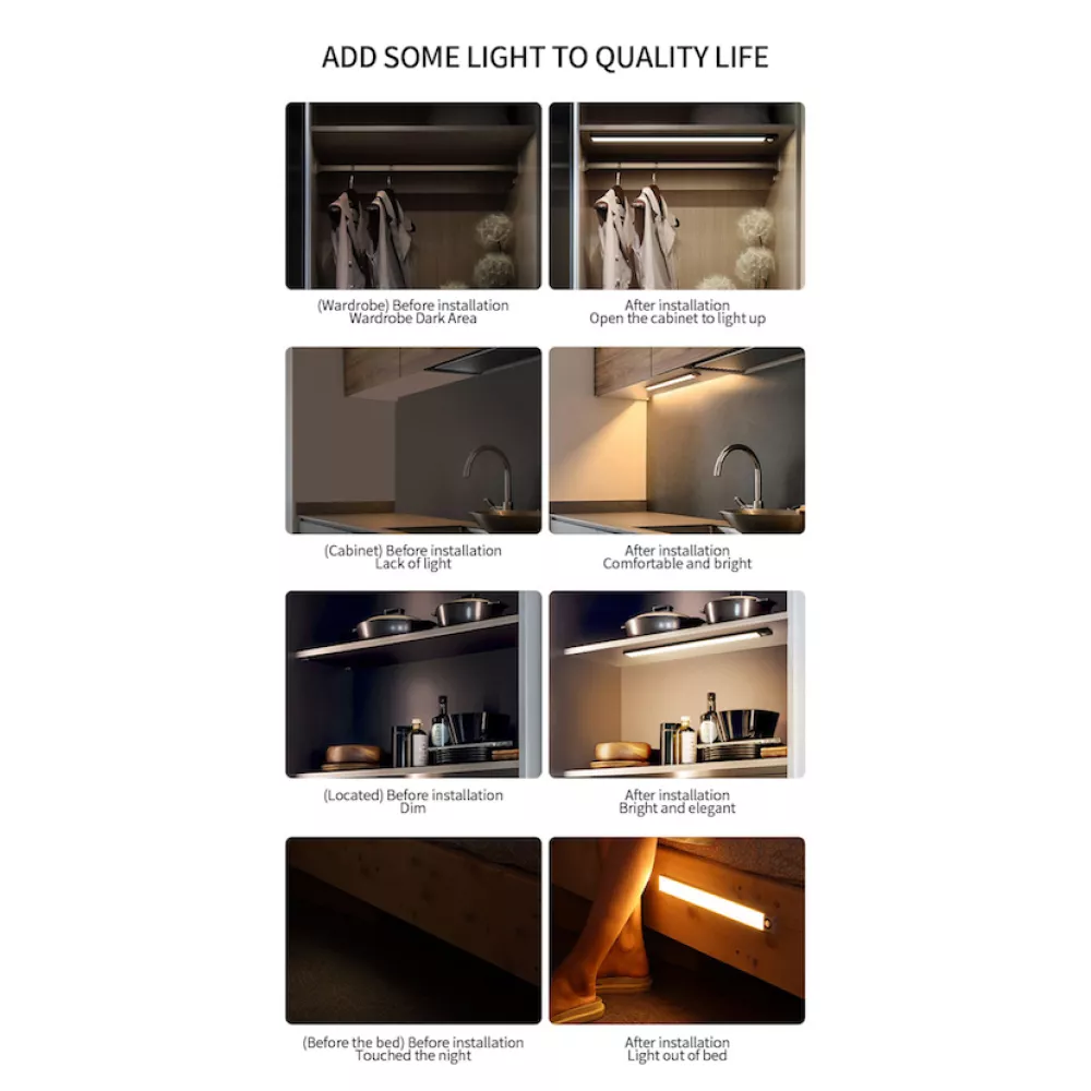 Безжична LED лампа SUPERFIRE - (XYD05), 20см, 1W, 95lm, 800mAh