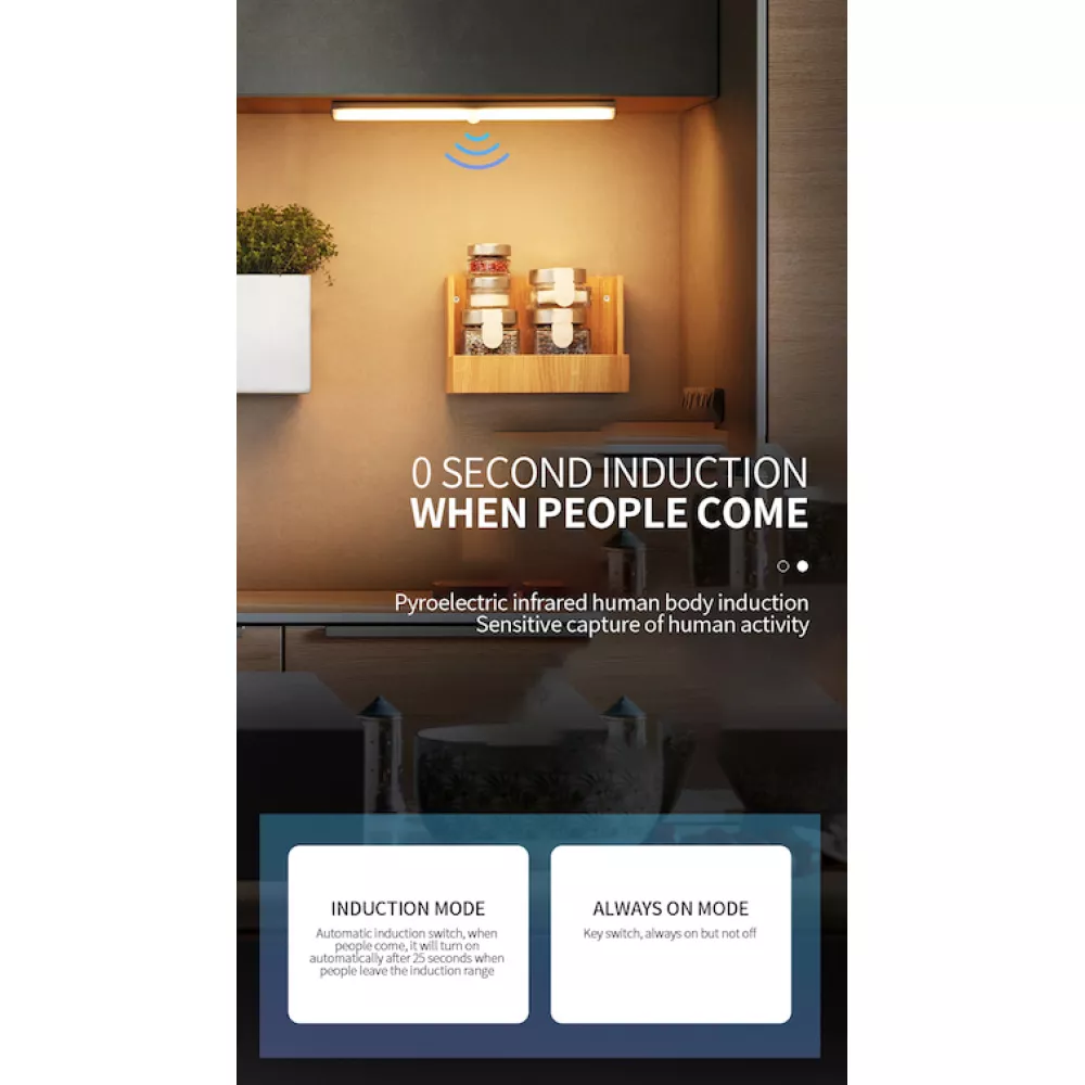 Безжична LED лампа SUPERFIRE - (XYD06), 32cm, 2W, 400mAh