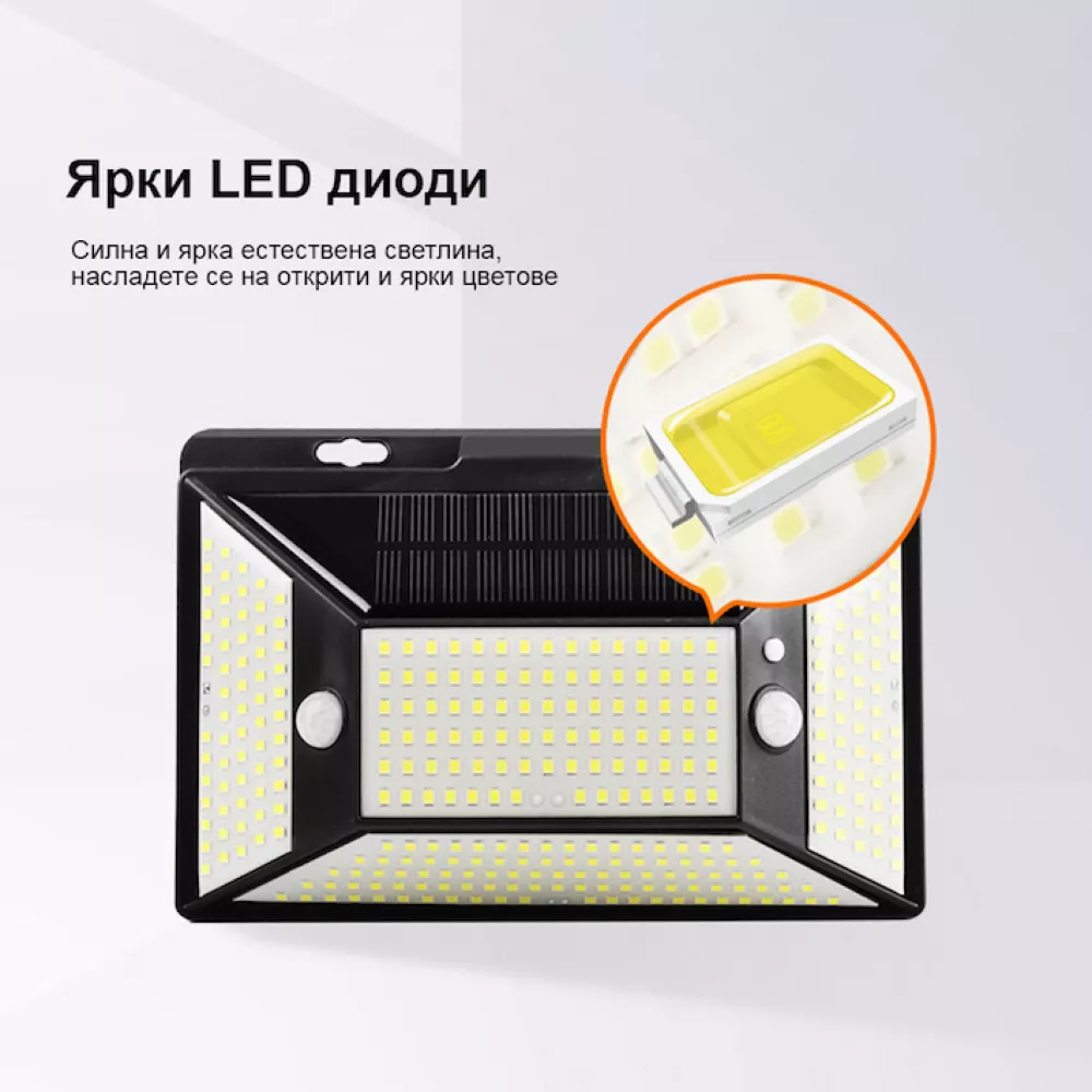 1+1+1 * ПРОМОЦИЯ * Соларна лампа SUPERFIRE - FF6-C 63W, 450lm, 2200mAh