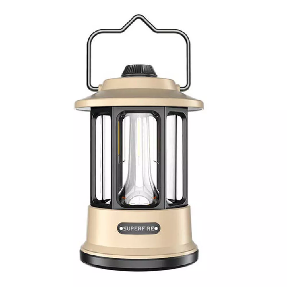 Къмпинг лампа + Външна батерия SUPERFIRE - T35, 220lm, USB