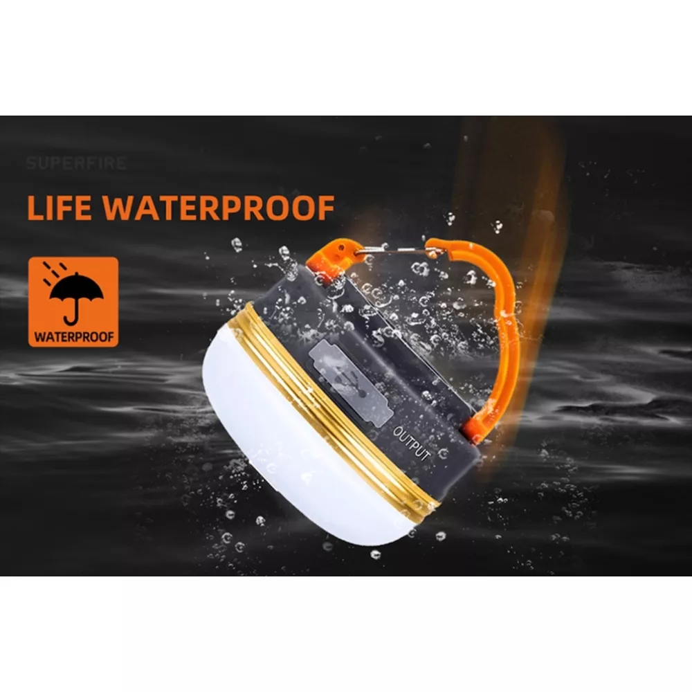 Къмпинг лампа SUPERFIRE - T60-A, 127lm, AAA