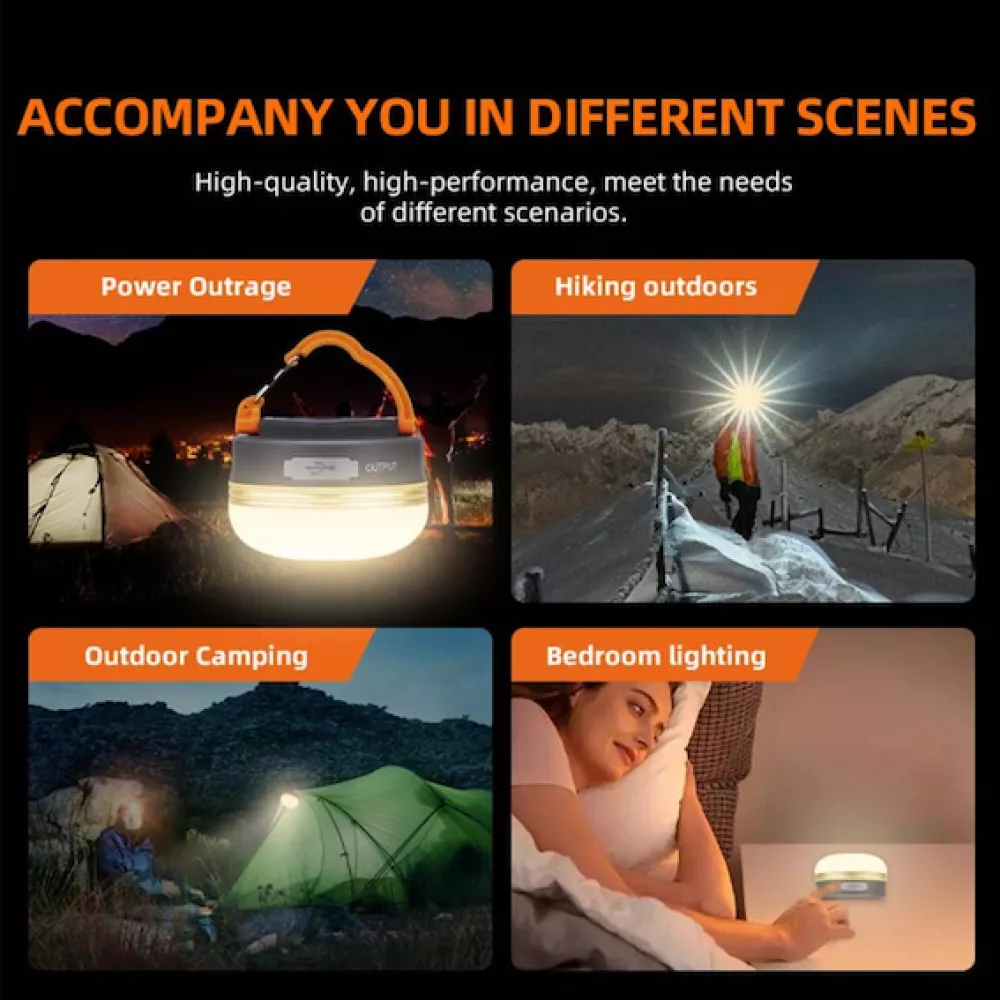 Къмпинг лампа SUPERFIRE - T60-A, 127lm, AAA