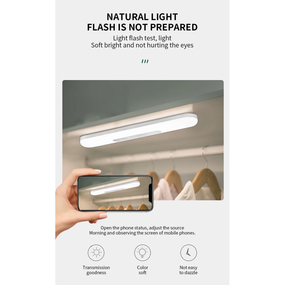 Безжична LED лампа SUPERFIRE - (XYD04), 18cm, 3.2W,1200mAh