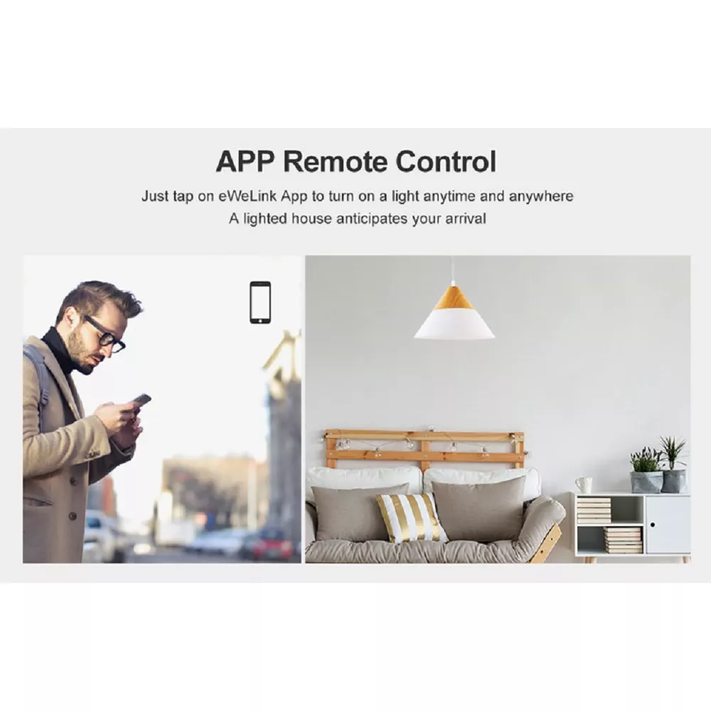 Интелигентен Превключвател SONOFF -  T2 EU TX, Троен сензорен ключ