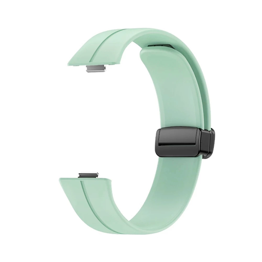 Силиконова каишка за смарт часовник Huawei Watch Fit 3 - Silicone Magnet Black Buckle