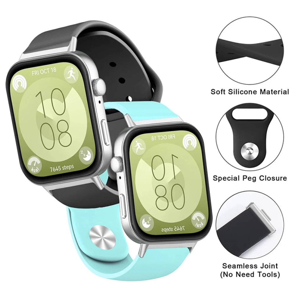 Силиконова каишка за смарт часовник Huawei Watch Fit 3 - Silicon Simple Strap