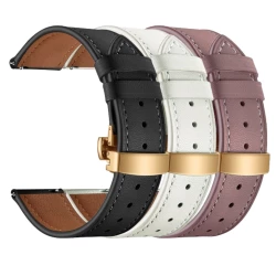 Кожена каишка за смарт часовник Apple iWatch Series 5 40мм - Leather Classic Buckle Strap