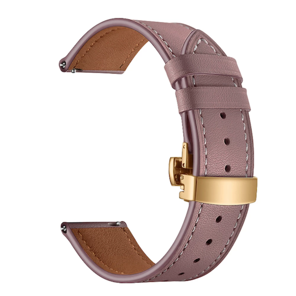 Кожена каишка за смарт часовник Apple iWatch Series 8 45мм - Leather Classic Buckle Strap