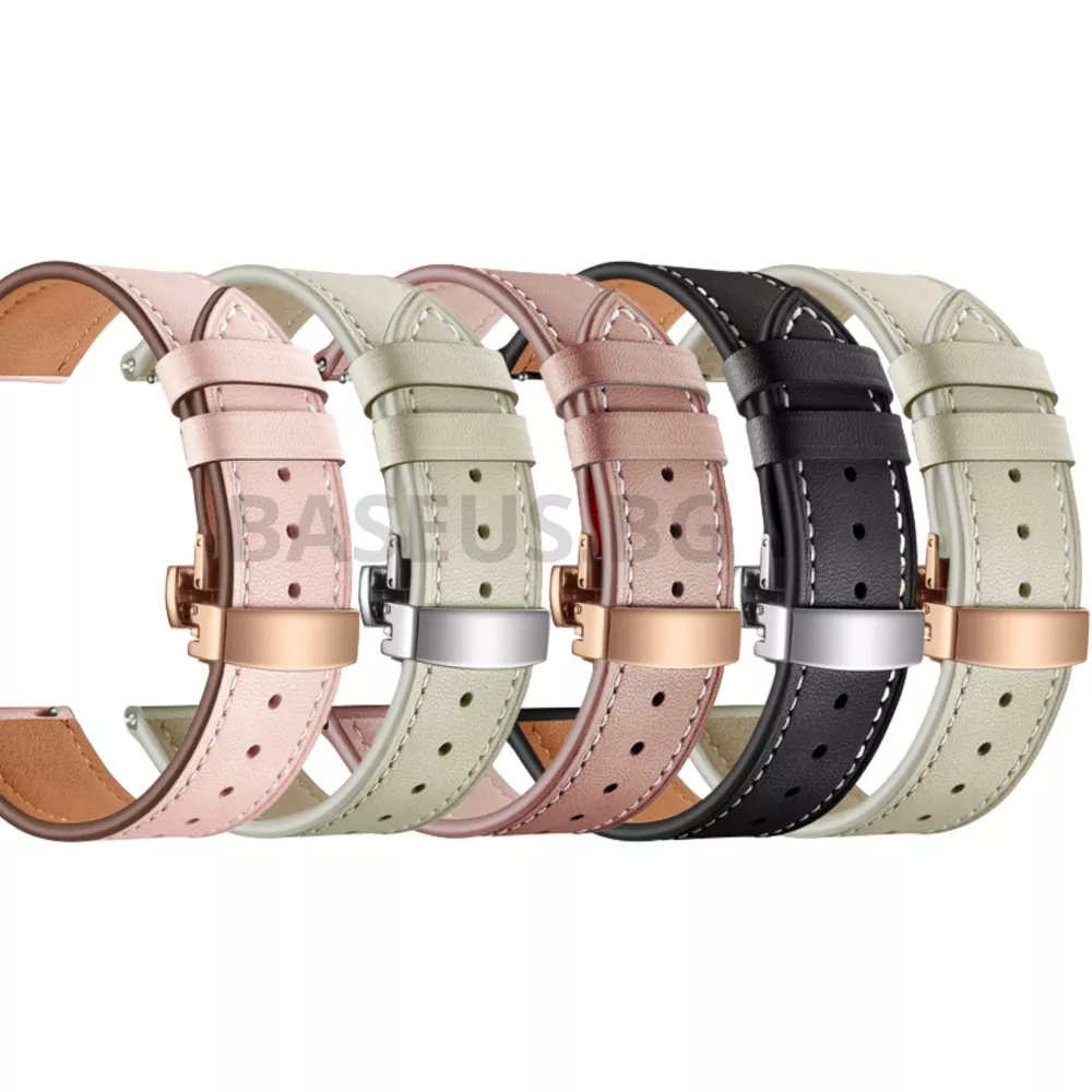 Кожена каишка за смарт часовник Huawei Watch GT 42мм - Leather Classic Buckle Strap