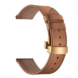Кожена каишка за смарт часовник Apple iWatch Series 5 44мм - Leather Classic Buckle Strap