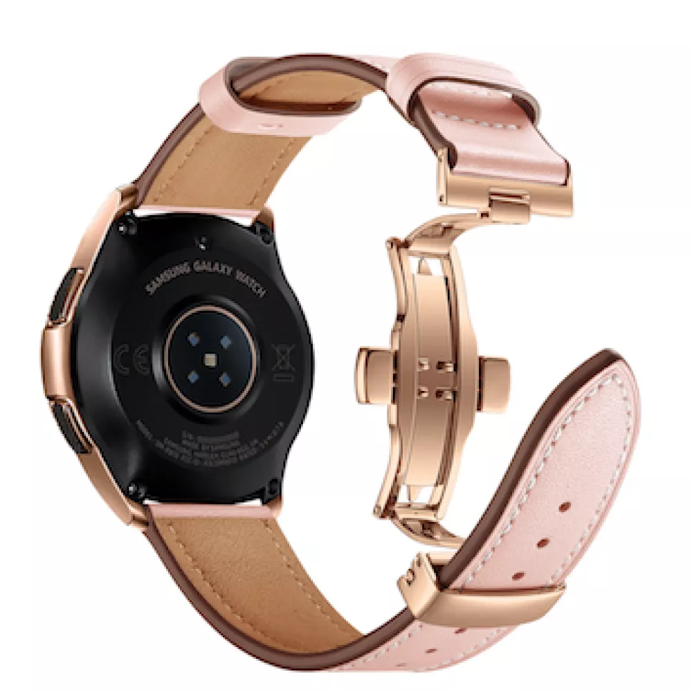 Кожена каишка за смарт часовник Apple iWatch Series 8 45мм - Leather Classic Buckle Strap