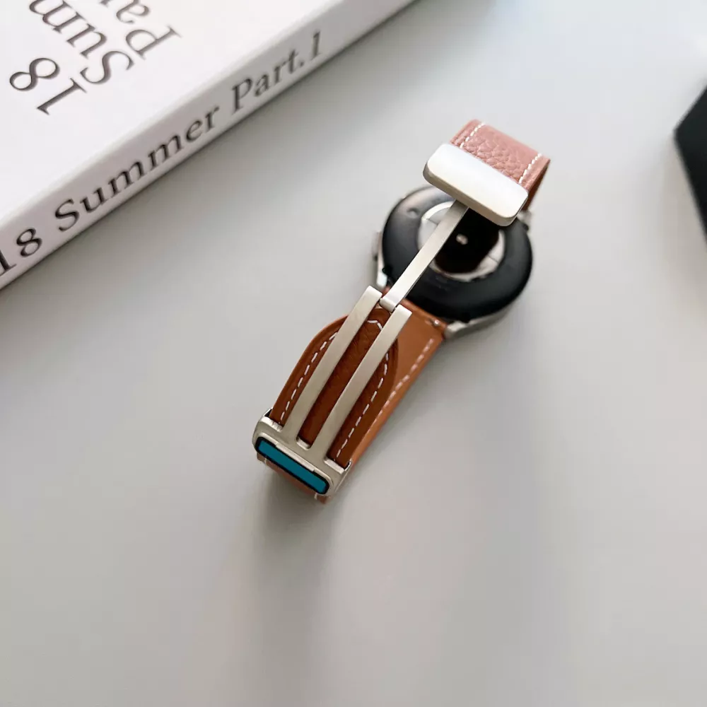 Кожена каишка за смарт часовник Huawei Watch GT 42мм - Leather Magnet Buckle