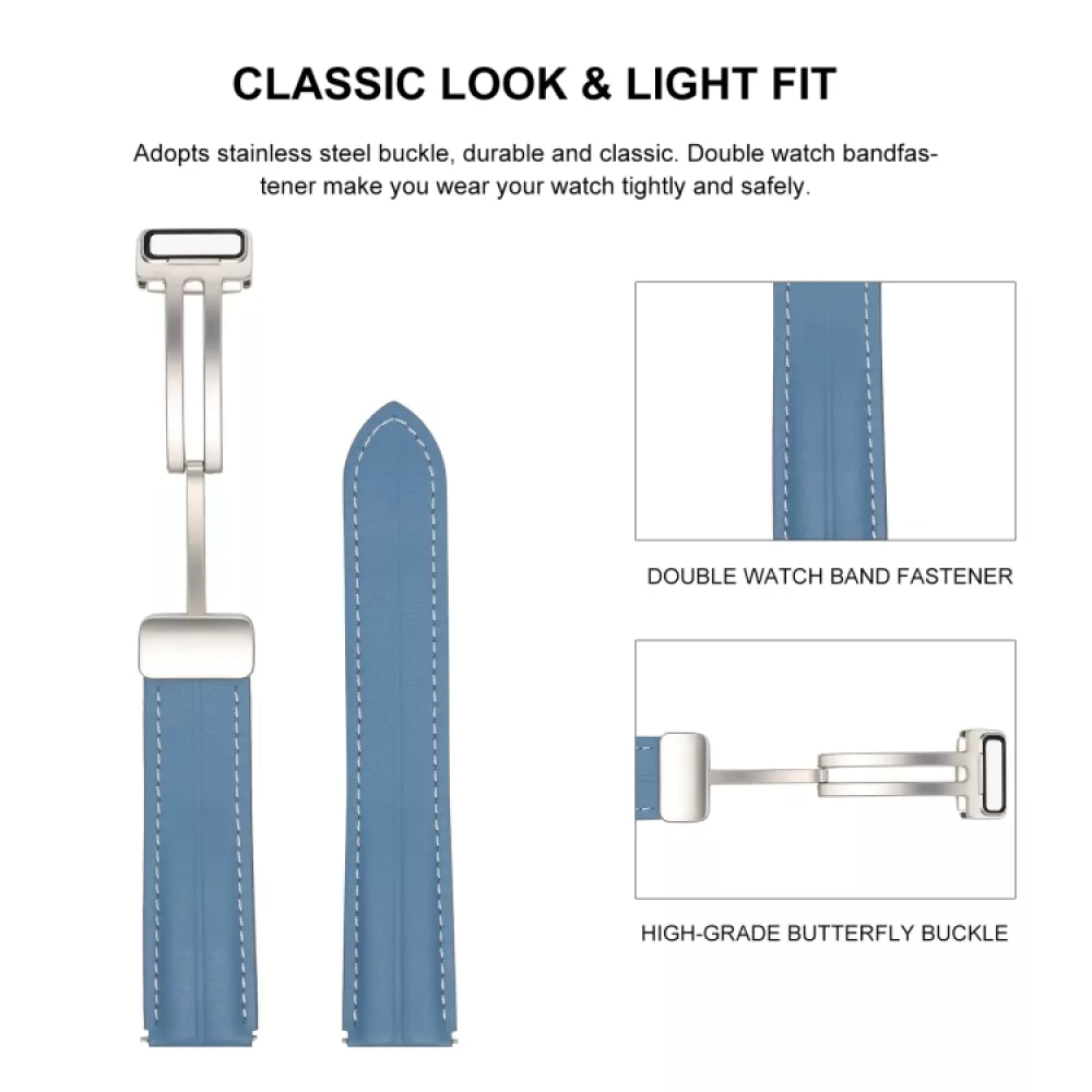 Кожена каишка за смарт часовник Huawei Watch GT 42мм - Leather Magnet Buckle