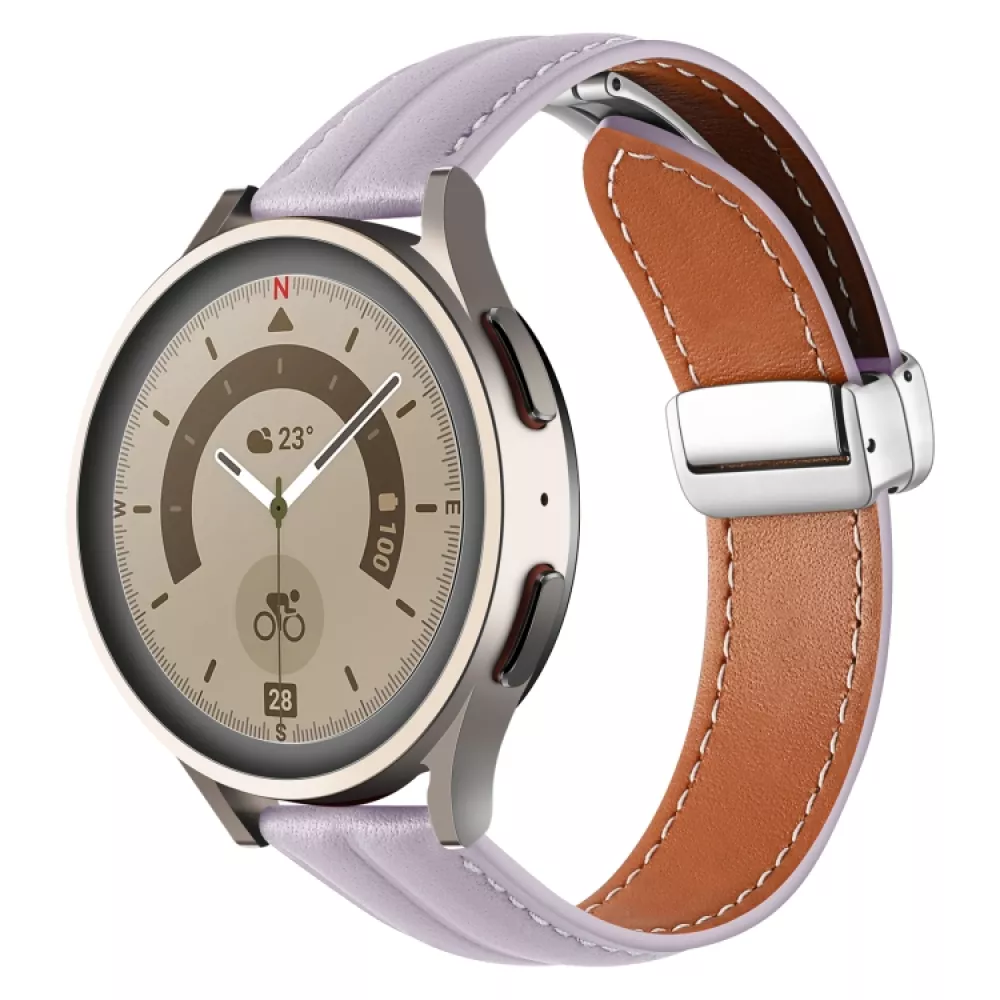 Кожена каишка за смарт часовник Huawei Watch GT 42мм - Leather Magnet Buckle