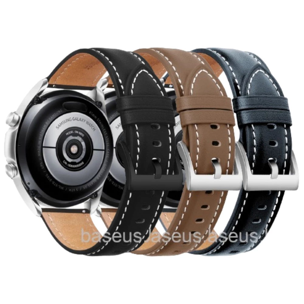 Кожена каишка за смарт часовник Huawei Watch 3 46мм - Leather Premium Strap