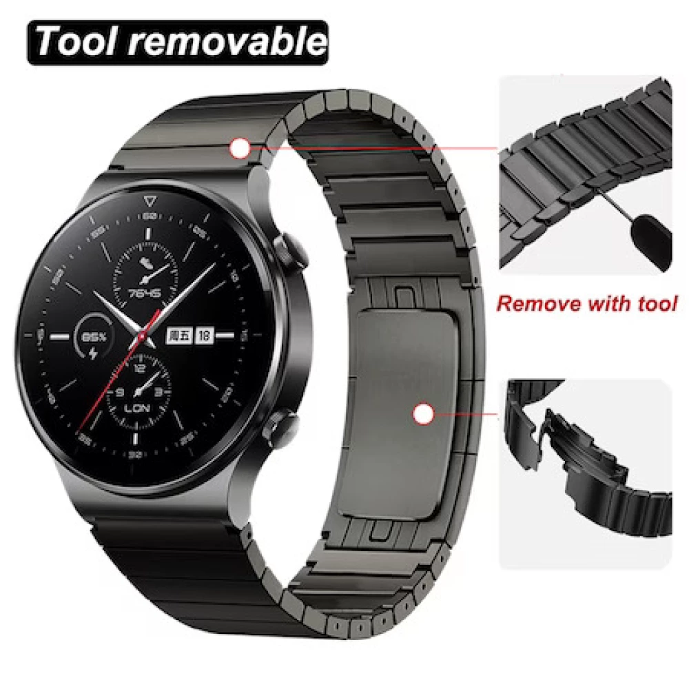 Метална каишка за смарт часовник Huawei Watch GT5 46мм - Link Metal Sarengava Band