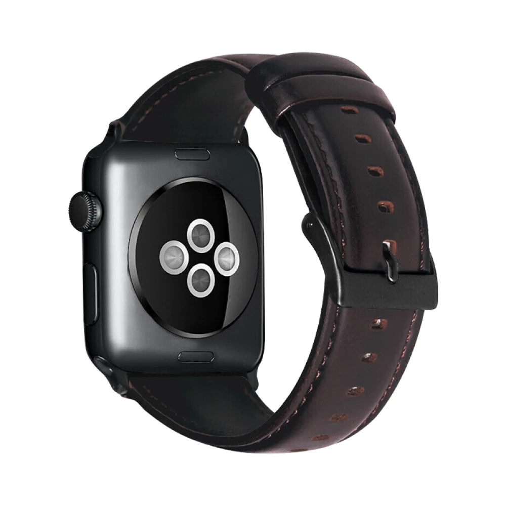 Кожена каишка за смарт часовник Apple iWatch Series 5 44мм - Retro Leather Strap