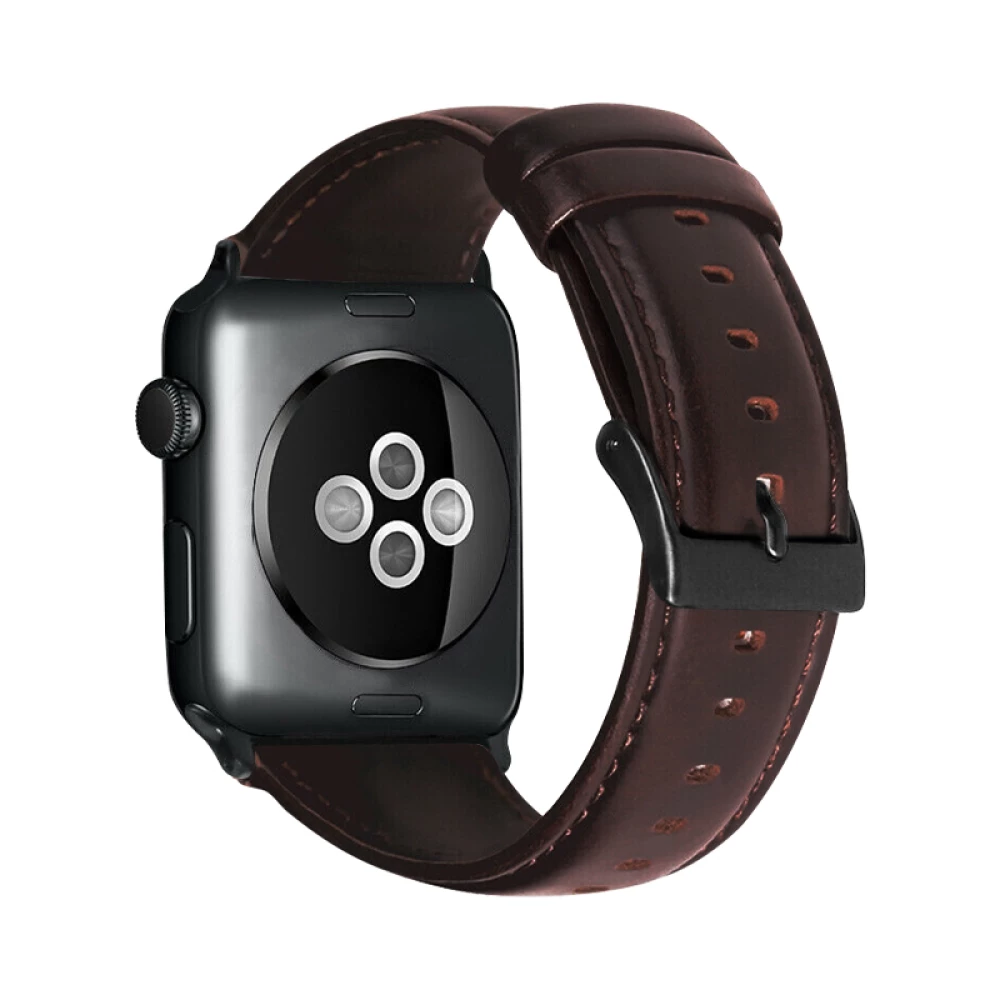 Кожена каишка за смарт часовник Apple iWatch Series 5 44мм - Retro Leather Strap