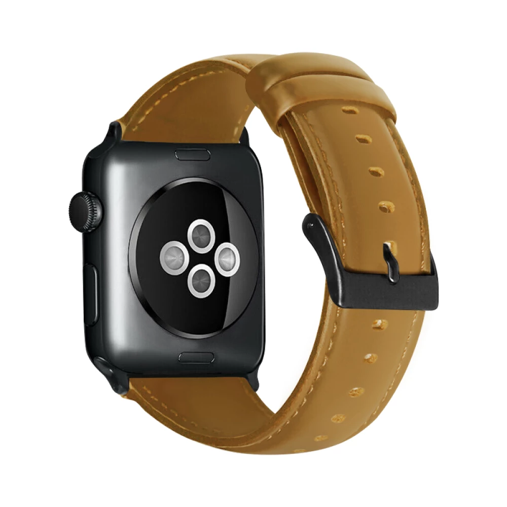 Кожена каишка за смарт часовник Apple iWatch Series 5 44мм - Retro Leather Strap