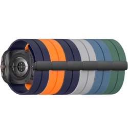 Силиконова каишка за смарт часовник Samsung Watch Ultra 47мм - Silicone Magnet Black Buckle