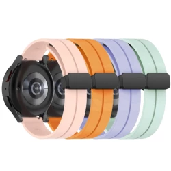 Силиконова каишка за смарт часовник Huawei Watch GT3 42мм - Silicone Magnet Black Buckle