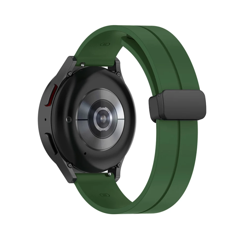 Силиконова каишка за смарт часовник Huawei Watch GT4 41мм - Silicone Magnet Black Buckle