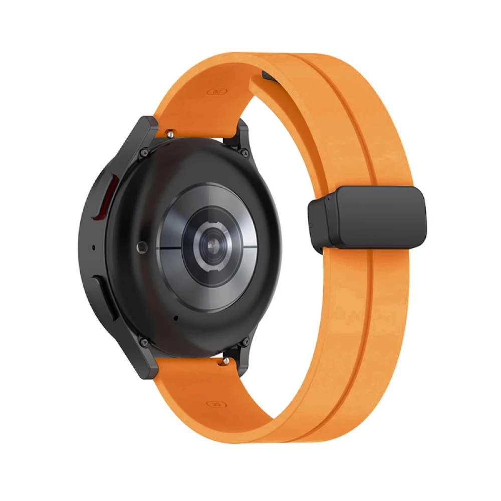 Силиконова каишка за смарт часовник Samsung Galaxy Watch Active 40мм - Silicone Magnet Black Buckle