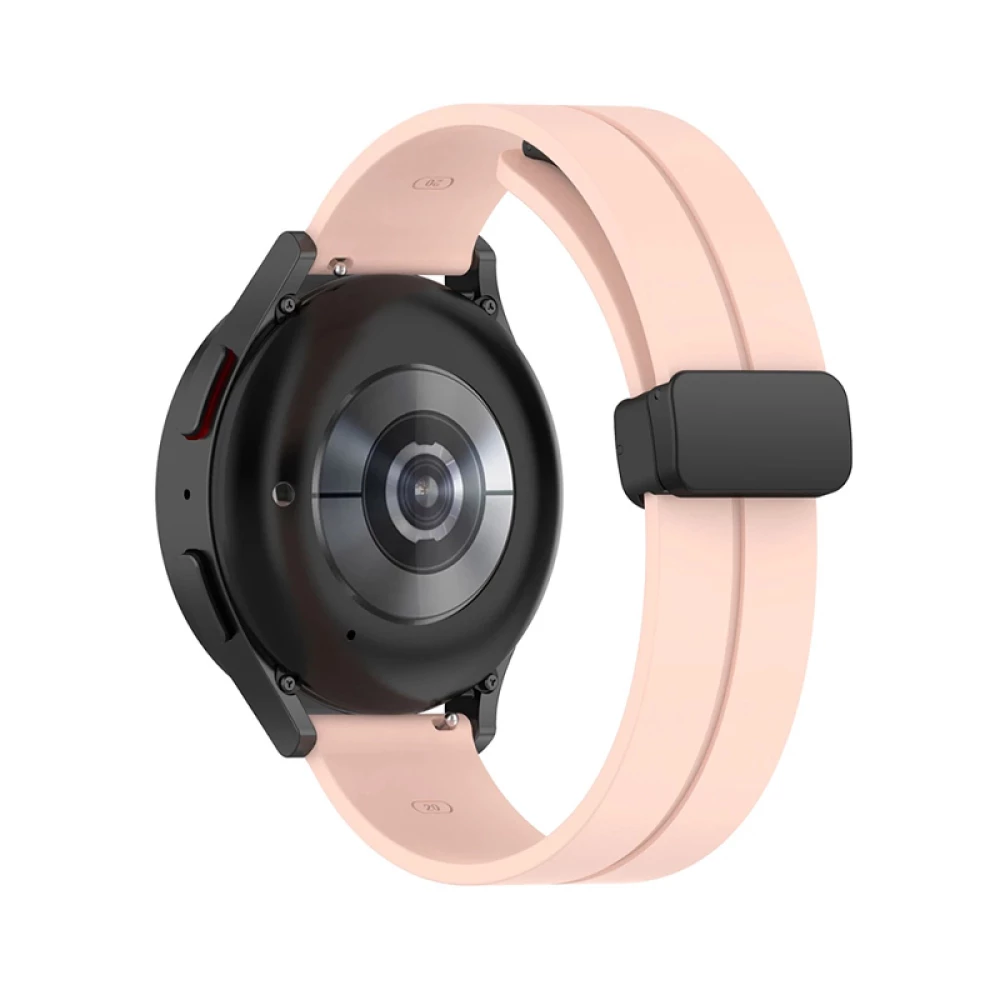 Силиконова каишка за смарт часовник Samsung Galaxy Watch Active 40мм - Silicone Magnet Black Buckle