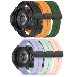 Силиконова каишка за смарт часовник Huawei Watch GT4 41мм - Silicone Magnet Black Buckle