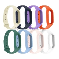 Силиконова каишка с вграден кейс за фитнес гривна Xiaomi Mi Band 8 - Silicon Strap