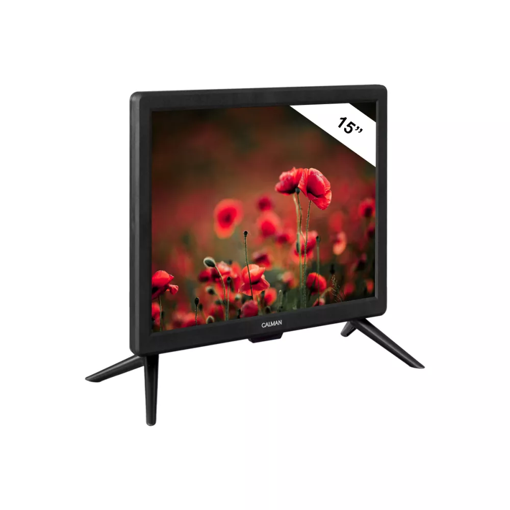    Телевизор 12V / 220V CALMAN 15 инча,  2 ГОДИНИ ГАРАНЦИЯ