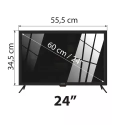    Телевизор 12V / 220V CALMAN 24 инча,  2 ГОДИНИ ГАРАНЦИЯ