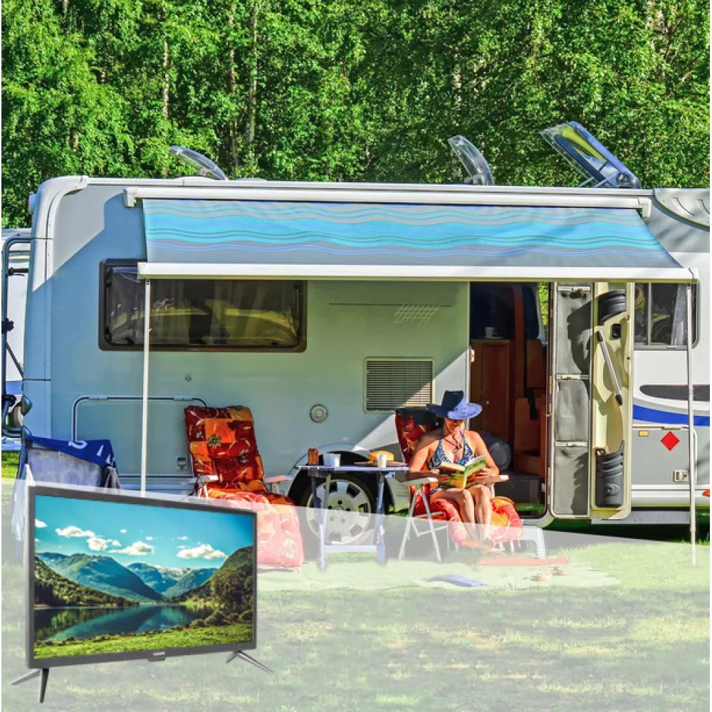    Телевизор 12V / 220V CALMAN 17 инча,  2 ГОДИНИ ГАРАНЦИЯ