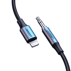 Аудио кабел UGREEN US315/70509 - Lightning към AUX/м/ 3.5mm, 1 метър