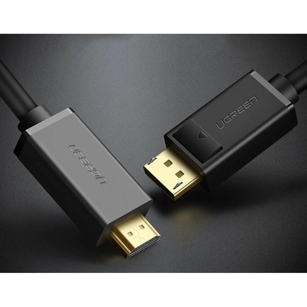 Кабел UGREEN DP101/10239 4K - HDMI към DisplayPort, 1.5 метра