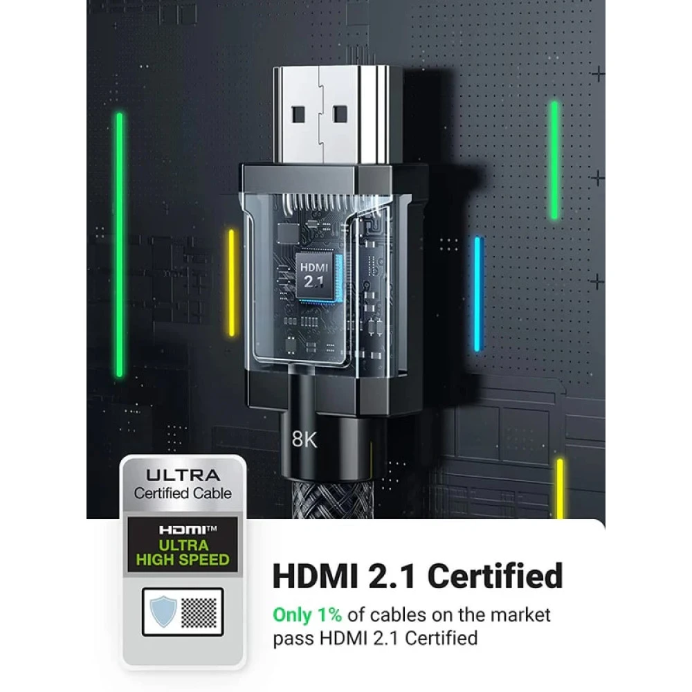 Кабел UGREEN HD135/70321 8K - HDMI към HDMI, 2 метра