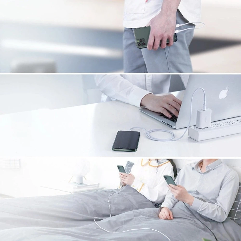 Кабел UGREEN 20W, Type-C - Lightning, US171/60747, 0.5 метра