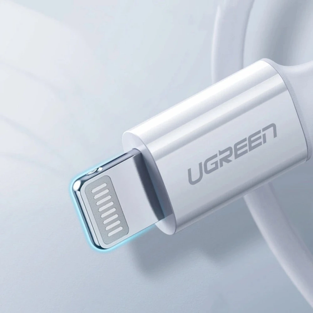 Кабел UGREEN 20W, Type-C - Lightning, US171/60747, 0.5 метра