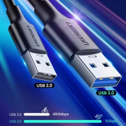 Кабел UGREEN 3А, USB-A - Type-C, US184/20883, 1.5 метра