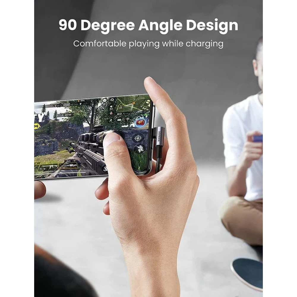 Кабел UGREEN 3A, USB-A - Type-C, US284/50942, 2 метра